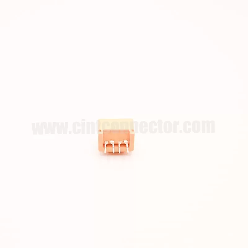 4 PIN PCB motorcycle straight header connector plug orange color