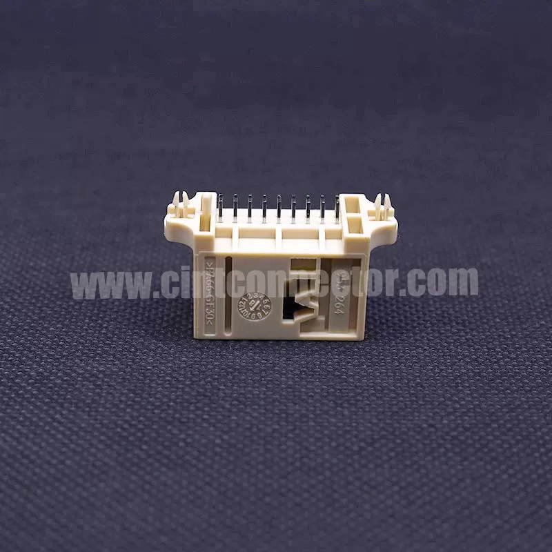 18 Pin PCB header male automotive electrical wire harness connector TE AMP plug housing 953264-1