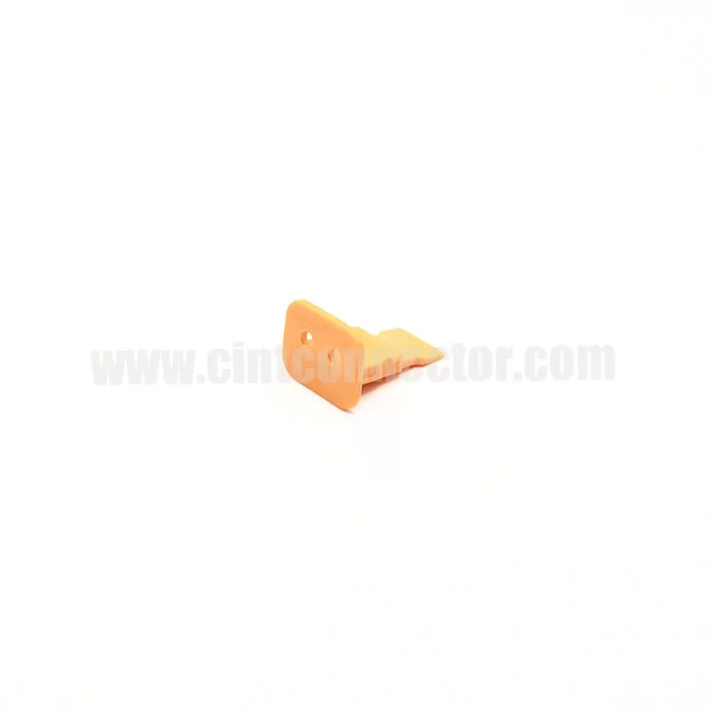 Deutsch W2S TE Connectivity 2 pin automotive connector orange wedge locks