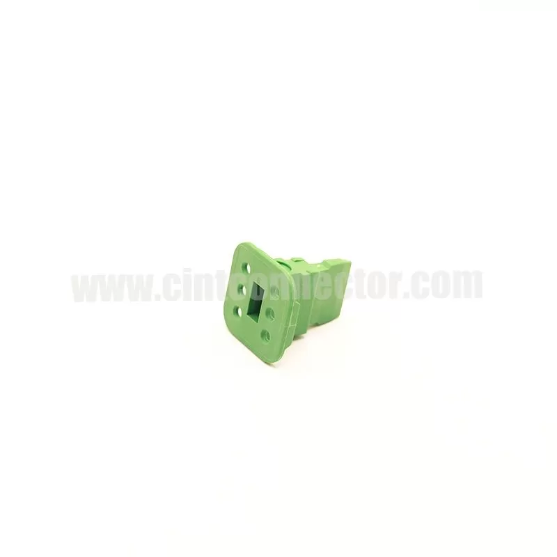 Deutsch W6S-P012 TE Connectivity 6 pin automotive connector orange wedge locks