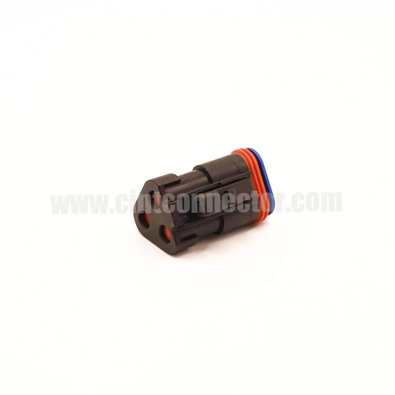 3 pin female rectangular black housing plug Deutsch Connectors DT06-3S-EP10