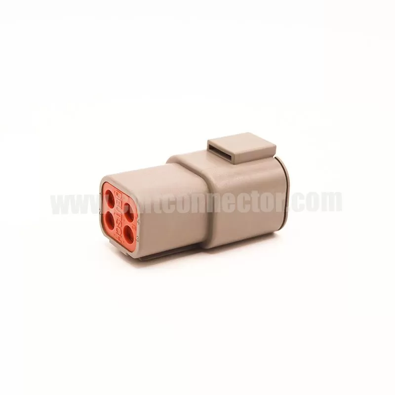 Deutsch DTP04-4P receptacle assembly with wedgelock 4 pin male automotive connector housing