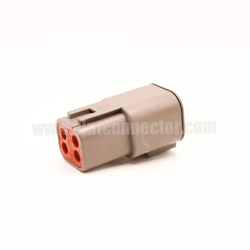 Deutsch DTP04-4P receptacle assembly with wedgelock 4 pin male automotive connector housing