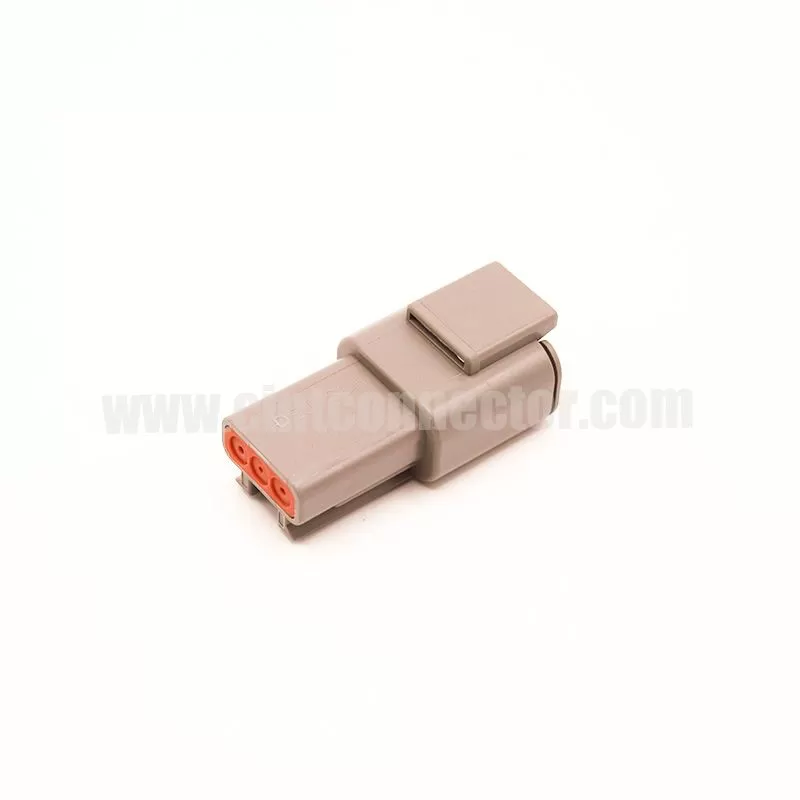DTM04-3P Deutsch Receptacle 3 pin male TE Connectivity automotive gray housing plug Connectors