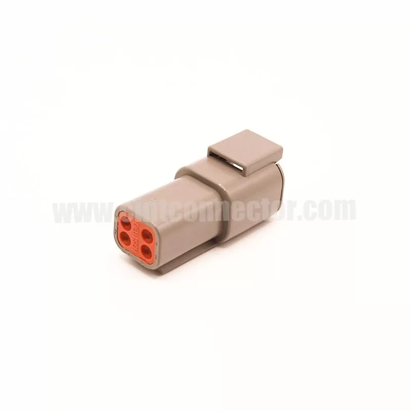 DTM04-4P Deutsch Receptacle 4 pin male TE Connectivity automotive gray housing plug Connectors
