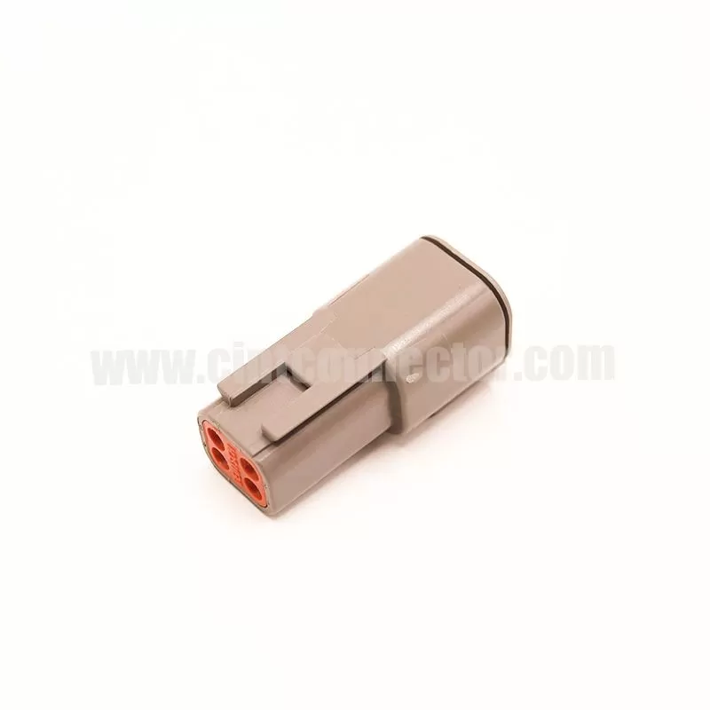 DTM04-4P Deutsch Receptacle 4 pin male TE Connectivity automotive gray housing plug Connectors