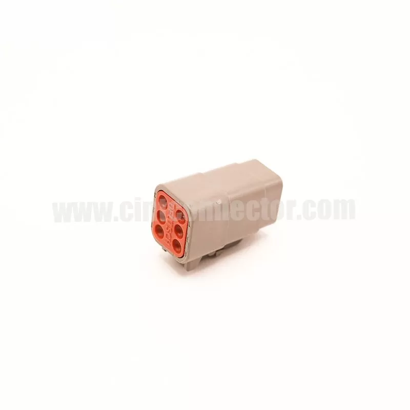 DTM06-6S Deutsch 6 pin female TE Connectivity automotive gray housing plug Connectors