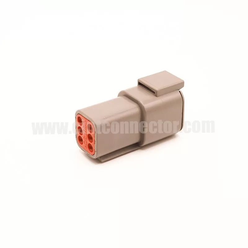 DTM04-6P Deutsch Receptacle 6 pin male TE Connectivity automotive gray housing plug Connectors