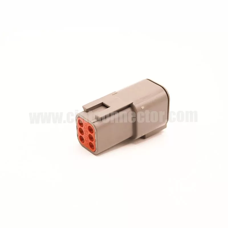 DTM04-6P Deutsch Receptacle 6 pin male TE Connectivity automotive gray housing plug Connectors