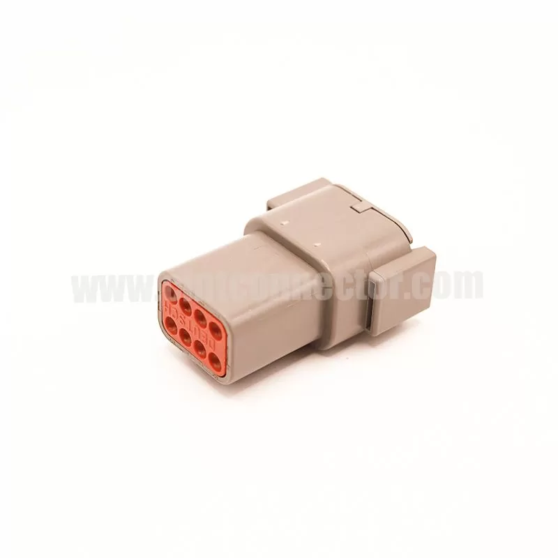 DTM04-8P Deutsch Receptacle 8 pin male TE Connectivity automotive gray housing plug Connectors
