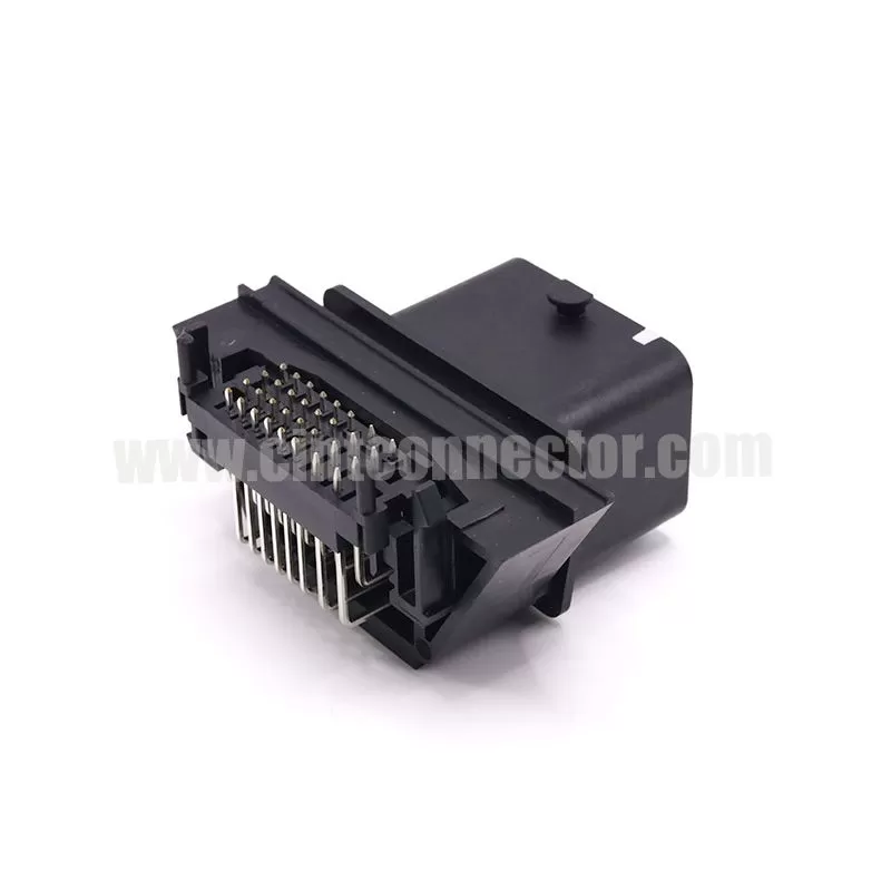 32 Circuits PCB mount header right angle, ECU auto connectors MOLEX 643340100