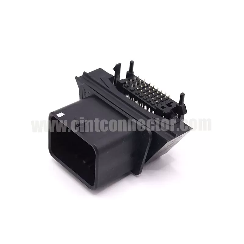 32 Circuits PCB mount header right angle, ECU auto connectors MOLEX 643340100