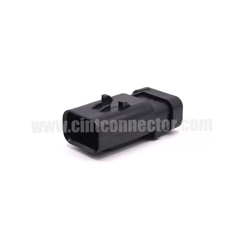 3 way male waterproof receptacle car connector for CAT Excavator TE AMP 776535-1