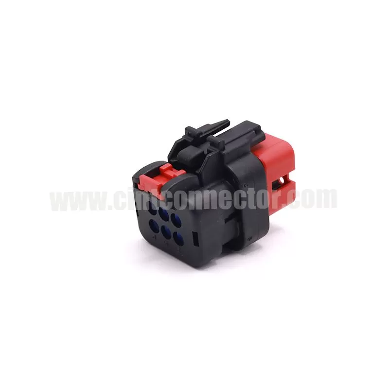 6 pin female waterproof receptacle electrical auto connector for TE AMP 776433-1