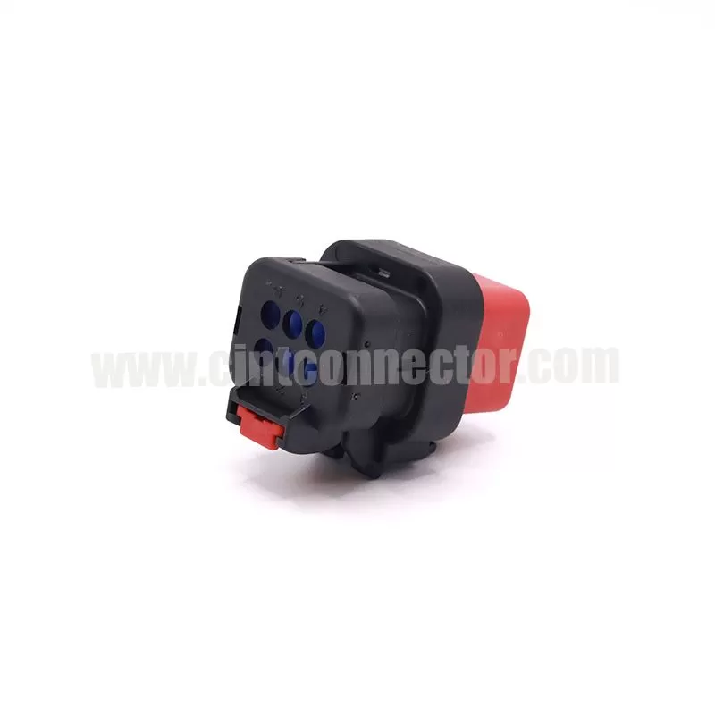 6 pin female waterproof receptacle electrical auto connector for TE AMP 776433-1