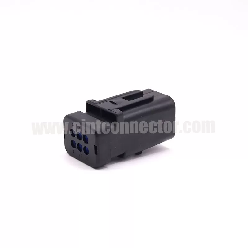 6 pin male waterproof receptacle electric auto connector for TE AMP 776434-1