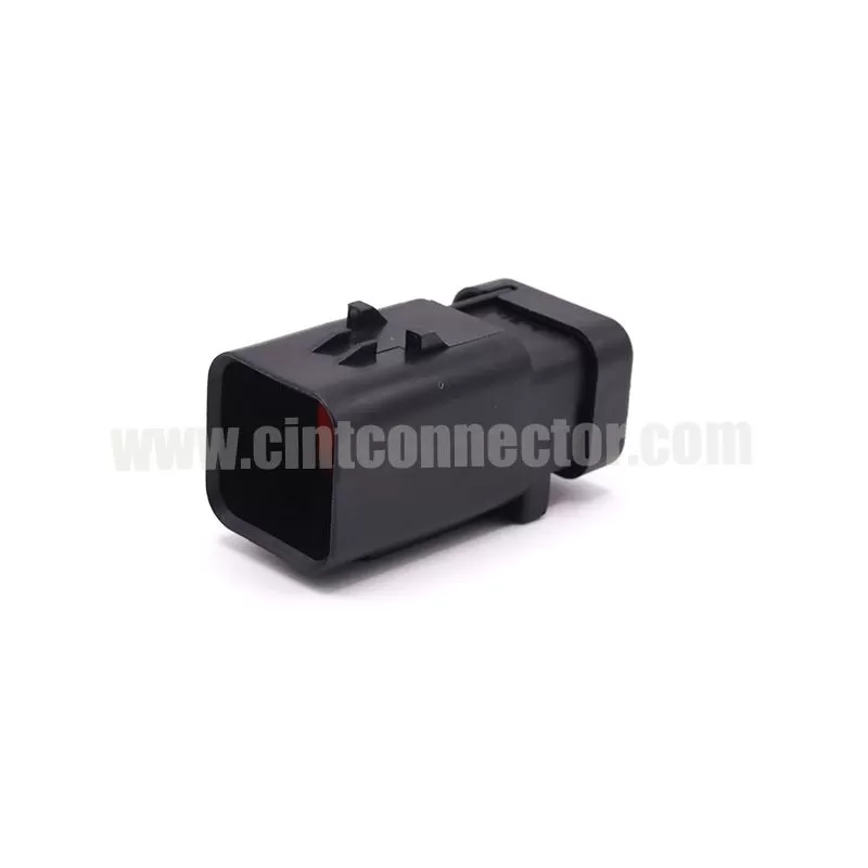 6 pin male waterproof receptacle electric auto connector for TE AMP 776537-1