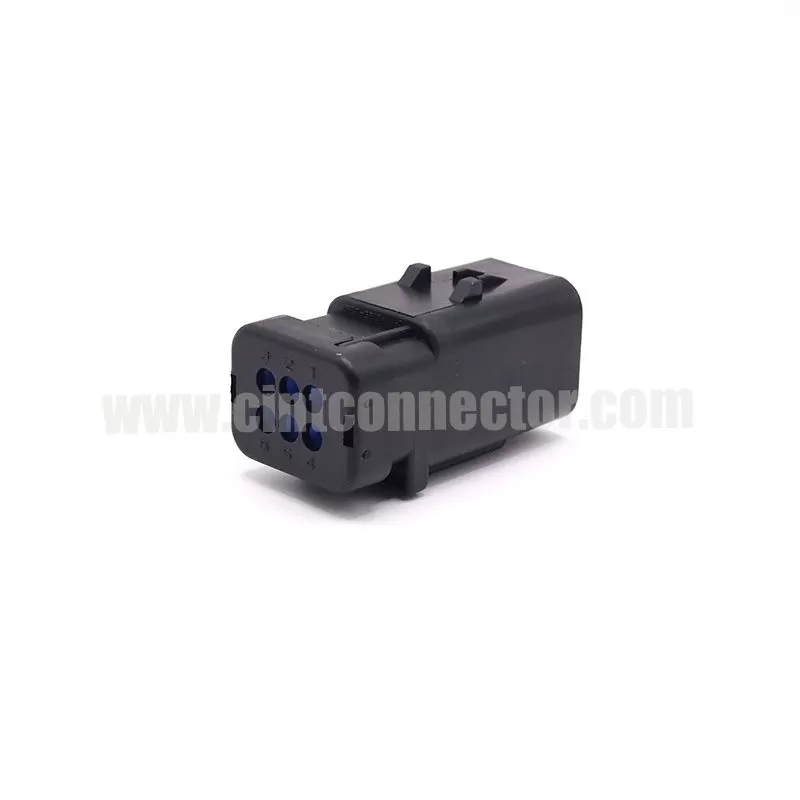 6 pin male waterproof receptacle electric auto connector for TE AMP 776537-1