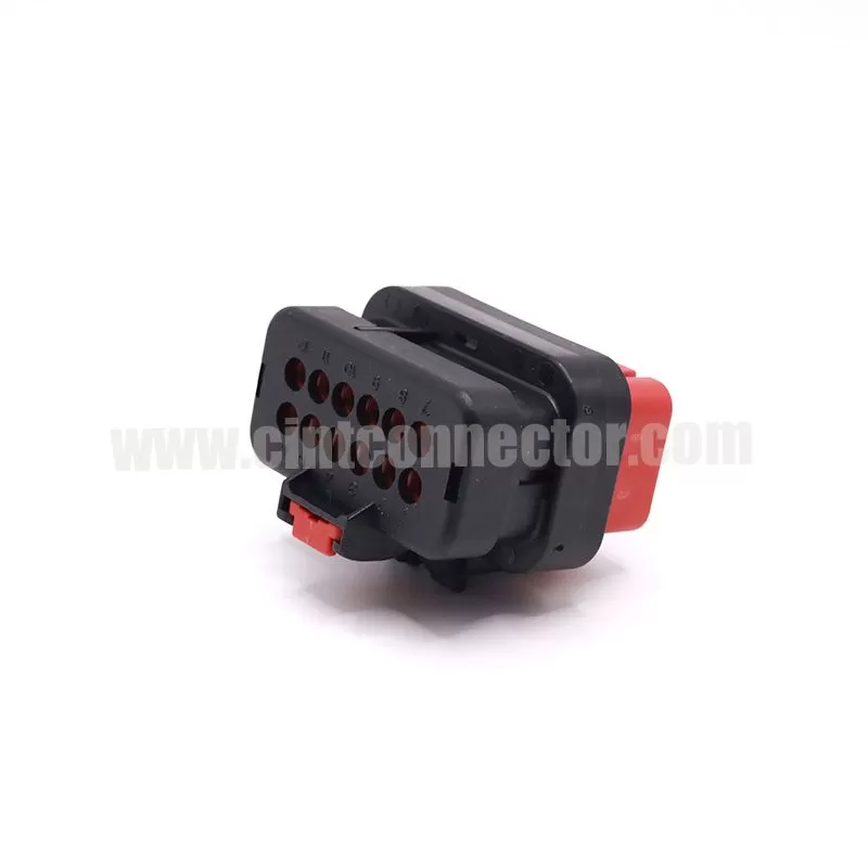12 pin female waterproof receptacle electrical auto connector for TE AMP 776533-1