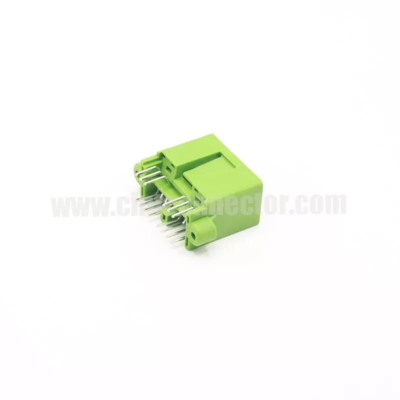 14 pin JAE IL-AG5-14P-D3C1-A green electronic PCB male connector auto plug