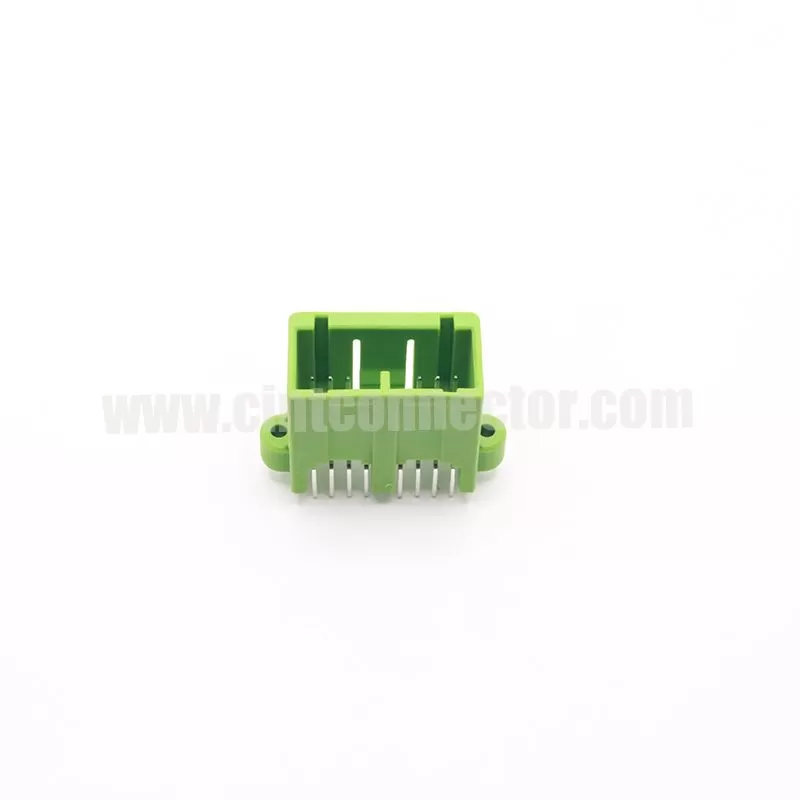 14 pin JAE IL-AG5-14P-D3C1-A green electronic PCB male connector auto plug