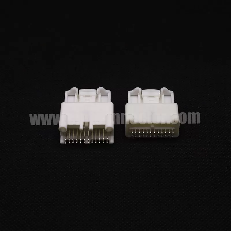 24 pin female TE Connectivity AMP 1318917-1 90980-12200 Connector for audio navigation reversing rearview mirror 