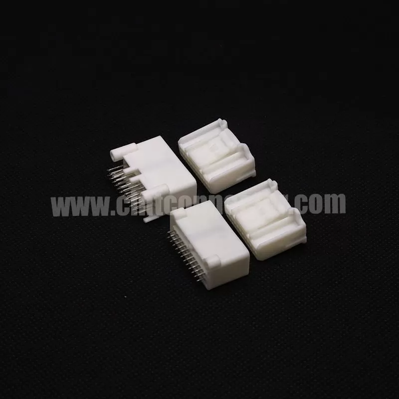 24 pin TE AMP 1376111-2 male PCB header connector mate to 1318917-1 90980-12200 wire to board plug