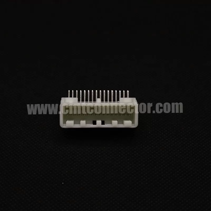 32 pin male PCB header connector TE AMP 90980-12153 1318745-2 wire to board plug