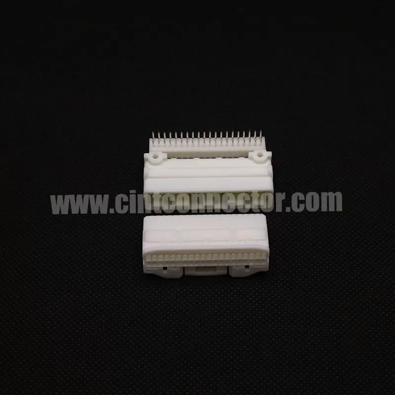 40 pin male PCB header connector TE AMP 1318384-2 wire to board plug housing