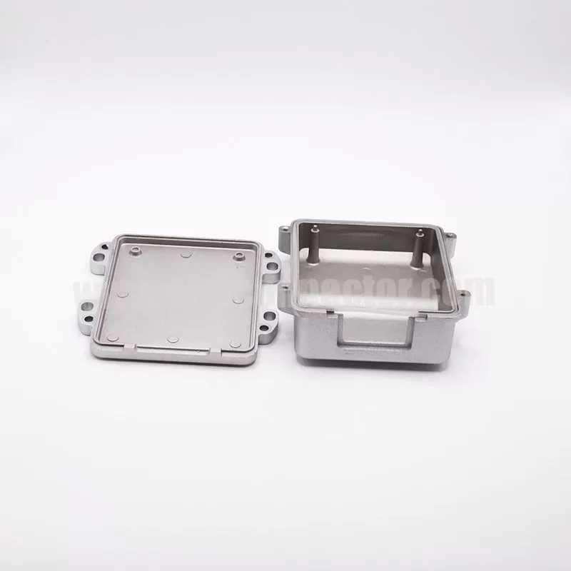 24 pin auto ECU PCM Aluminum enclosure suits for FCI PCB connector, used for AUDI A6 automotive Engine Control Unit 211PC249S0033 HCCPHPE24BKA90F