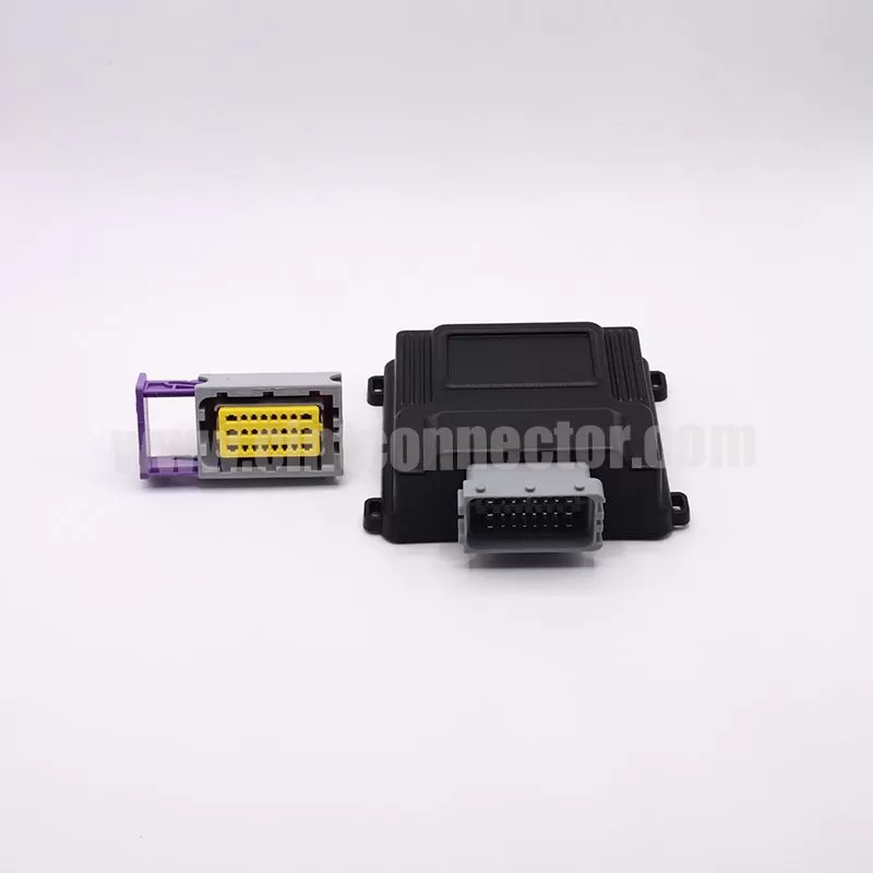 24 pin auto ECU VCU Aluminum enclosure PCB connector automotive Engine Control Unit 211PC249S0033 HCCPHPE24BKA90F
