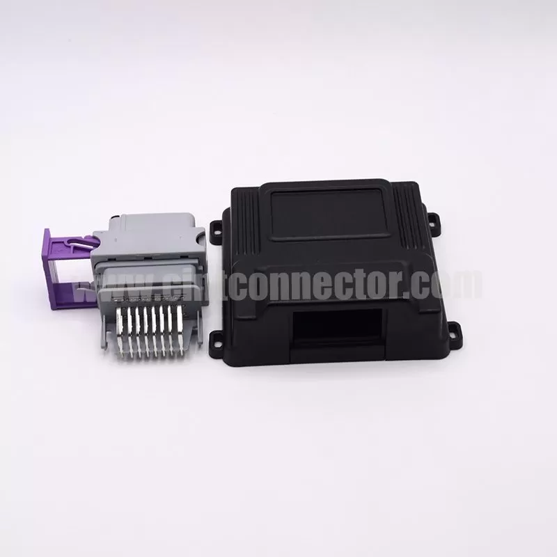 24 pin auto ECU VCU Aluminum enclosure PCB connector automotive Engine Control Unit 211PC249S0033 HCCPHPE24BKA90F