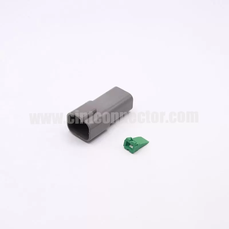 DT04-4P 4 pin male rectangular gray housing plug Deutsch Connectors