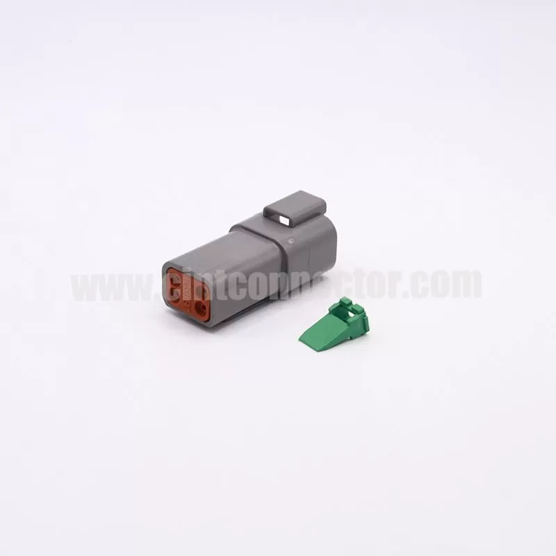 DT04-4P 4 pin male rectangular gray housing plug Deutsch Connectors