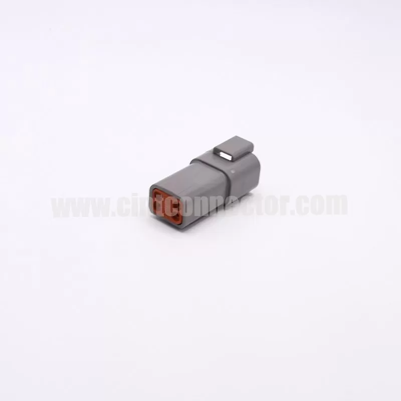 DT04-4P 4 pin male rectangular gray housing plug Deutsch Connectors