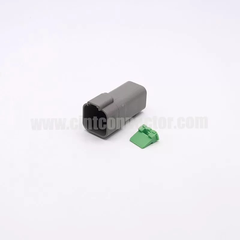 DT04-6P 6 pin male rectangular gray housing plug Deutsch Connectors