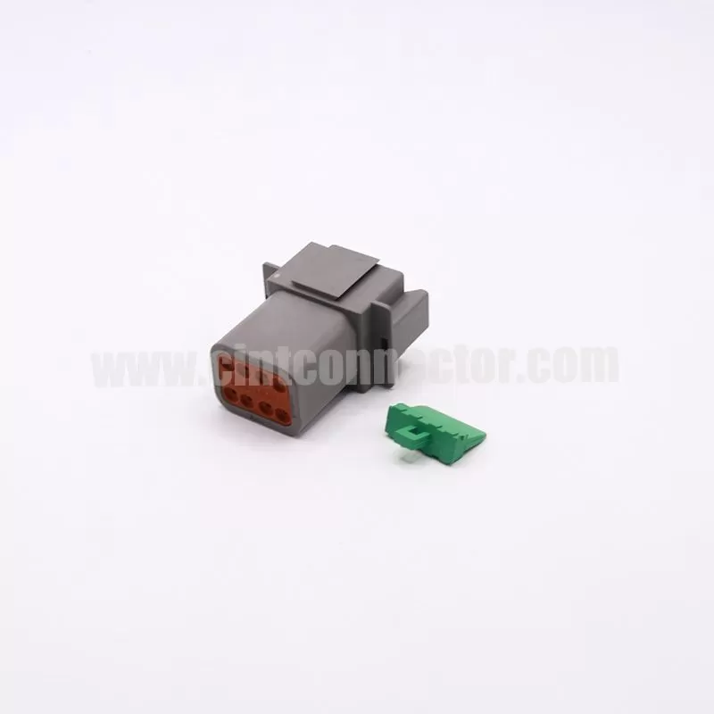 DT04-08PA DT04-8P 8 pin male rectangular gray housing plug Deutsch Connectors