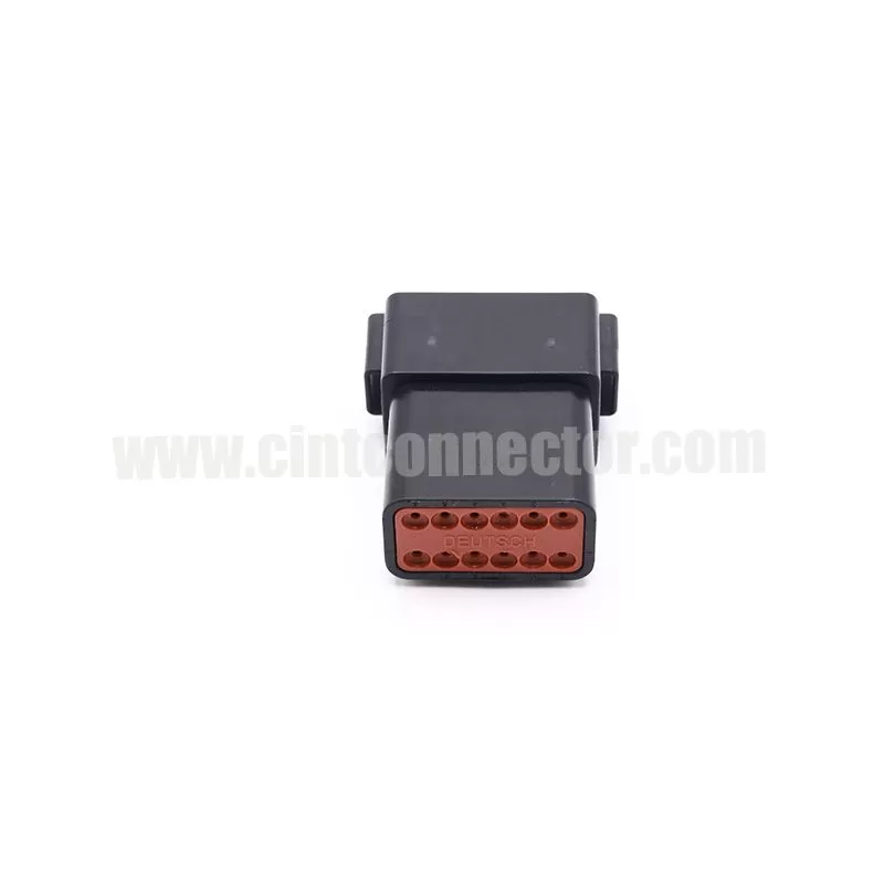 DT04-12PB 12 pin black male rectangular housing plug Deutsch Connectors