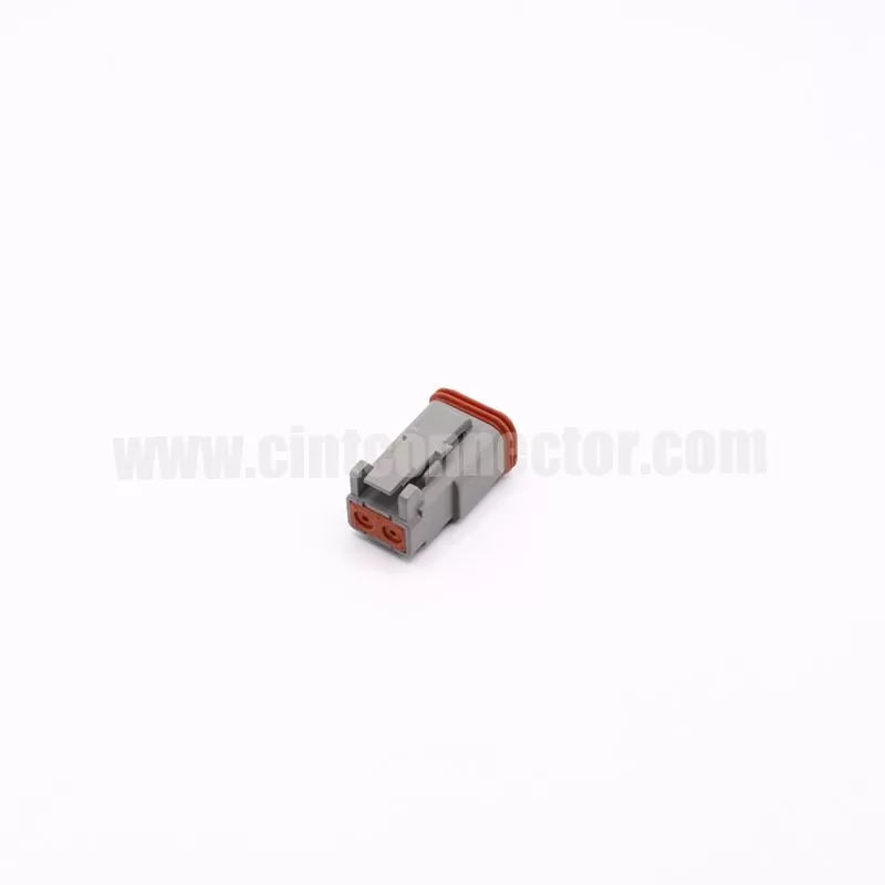 DT06-2S 2 pin female automotive rectangular gray housing plug Deutsch Connectors