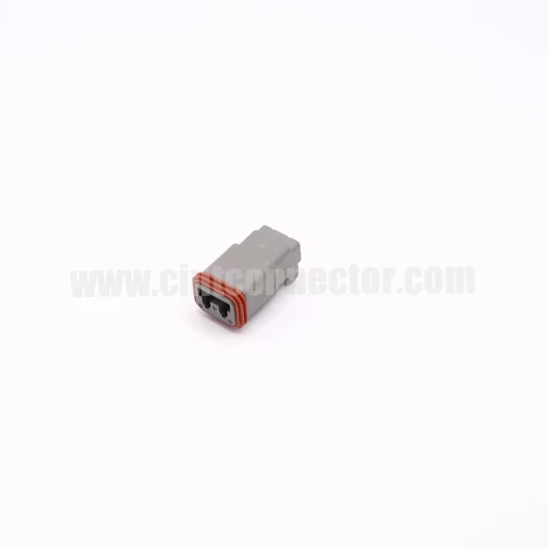 DT06-2S 2 pin female automotive rectangular gray housing plug Deutsch Connectors