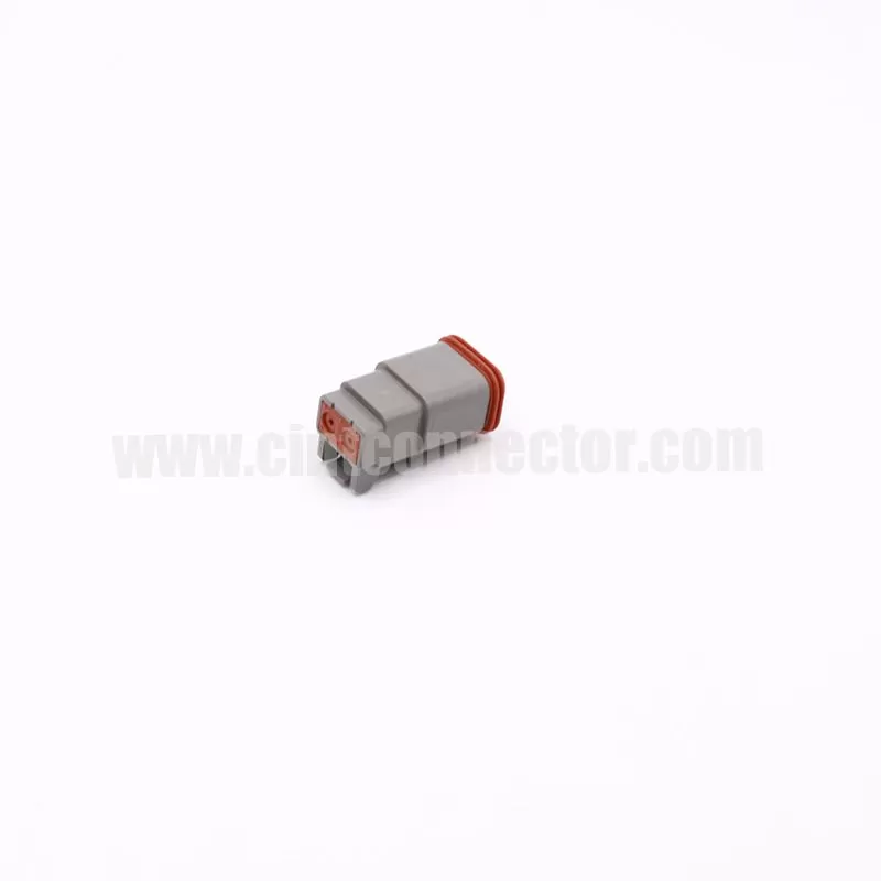 DT06-2S 2 pin female automotive rectangular gray housing plug Deutsch Connectors