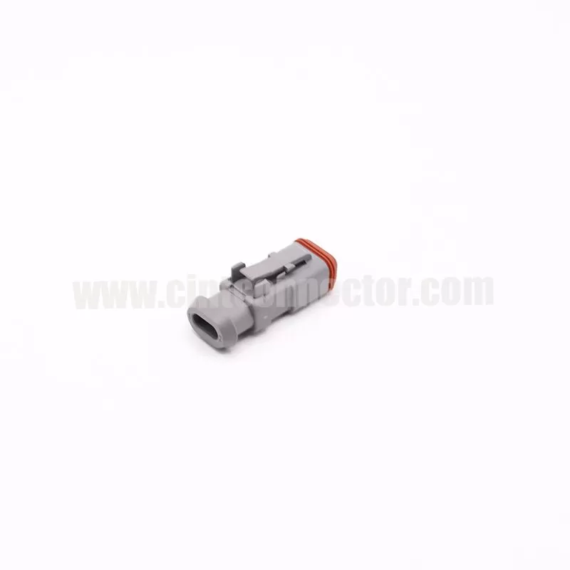 DT06-2S-CE04 2 pin TE female automotive rectangular gray housing plug Deutsch Connectors
