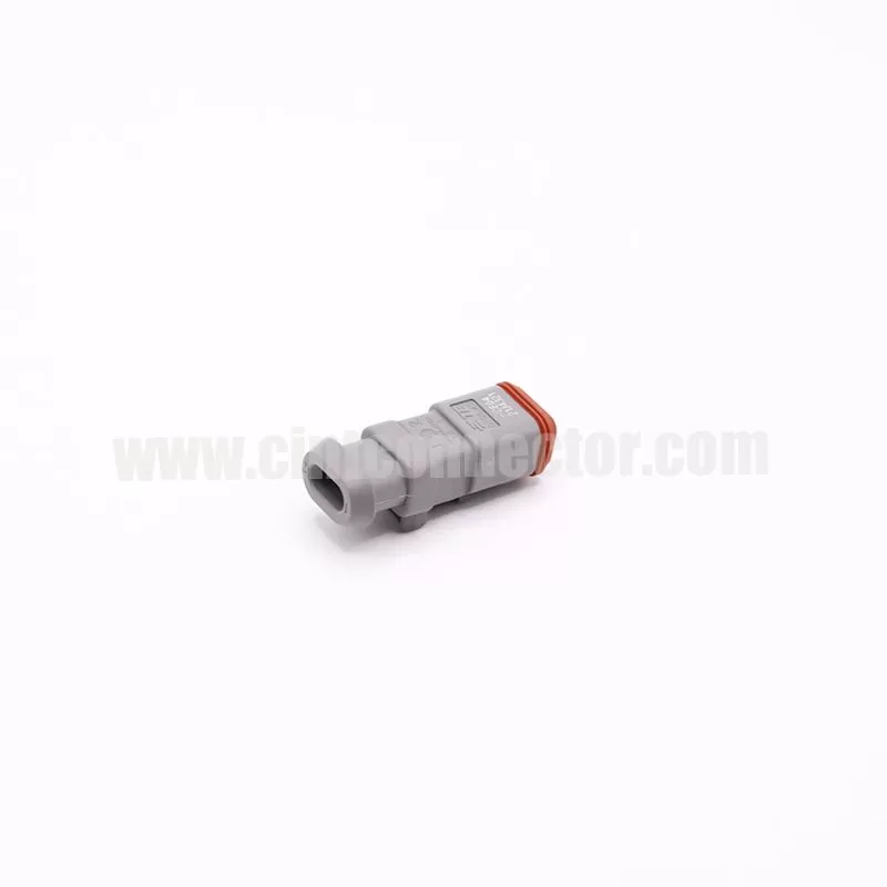 DT06-2S-CE04 2 pin TE female automotive rectangular gray housing plug Deutsch Connectors
