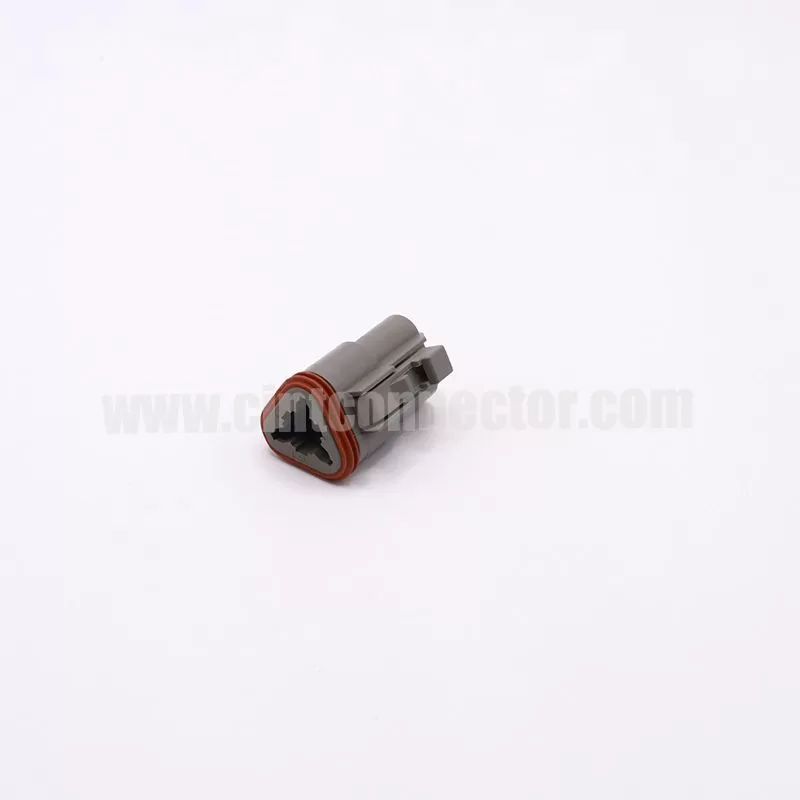 DT06-3S 3 pin female automotive rectangular gray housing plug Deutsch Connectors