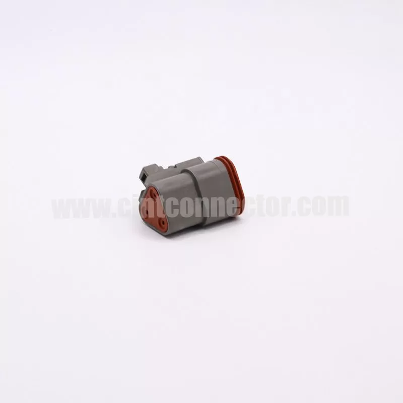 DT06-3S 3 pin female automotive rectangular gray housing plug Deutsch Connectors