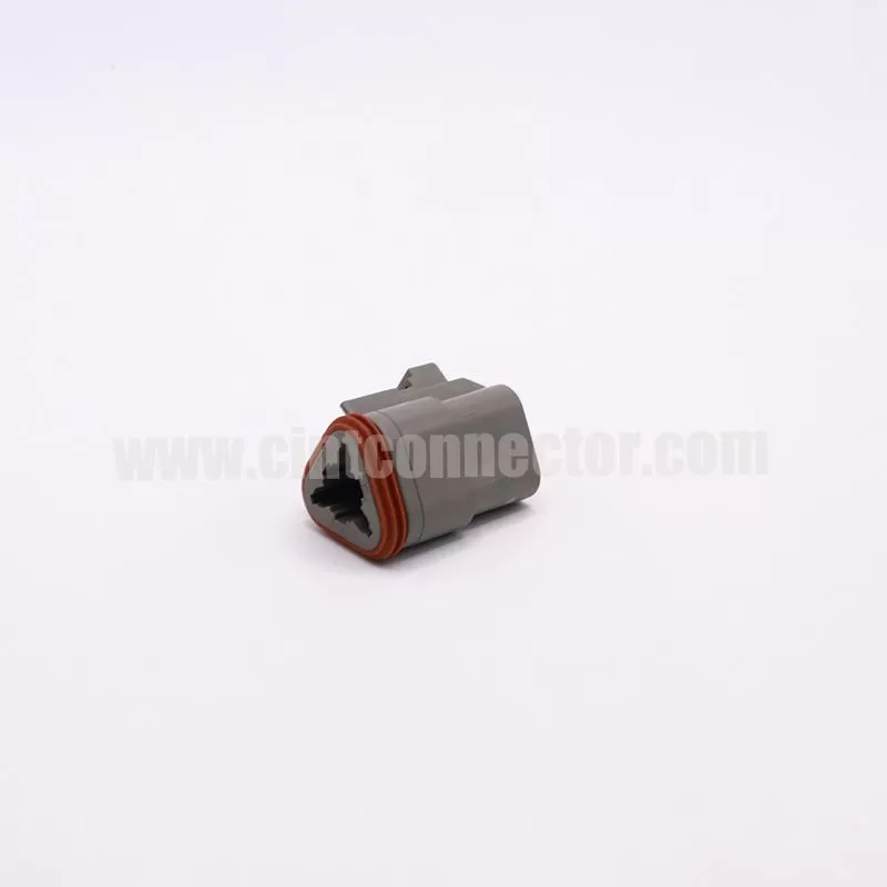 DT06-3S 3 pin female automotive rectangular gray housing plug Deutsch Connectors