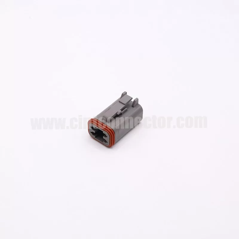 DT06-4S 4 pin female automotive rectangular gray housing plug Deutsch Connectors