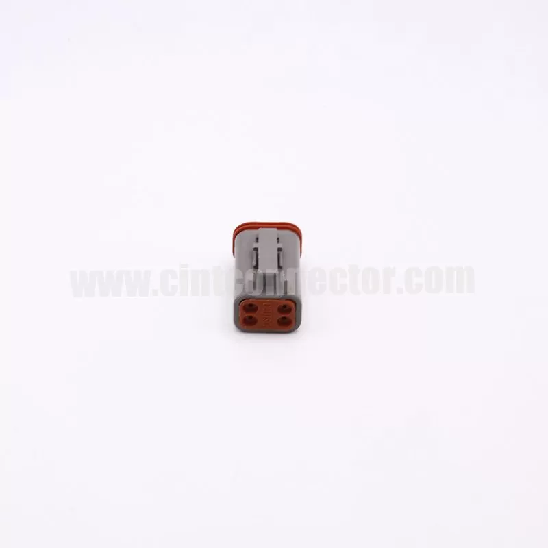 DT06-4S 4 pin female automotive rectangular gray housing plug Deutsch Connectors