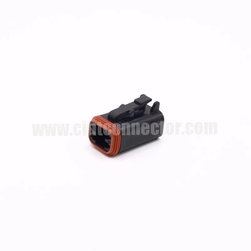 DT06-4S-CE06 4 pin female automotive rectangular black housing plug Deutsch Connectors