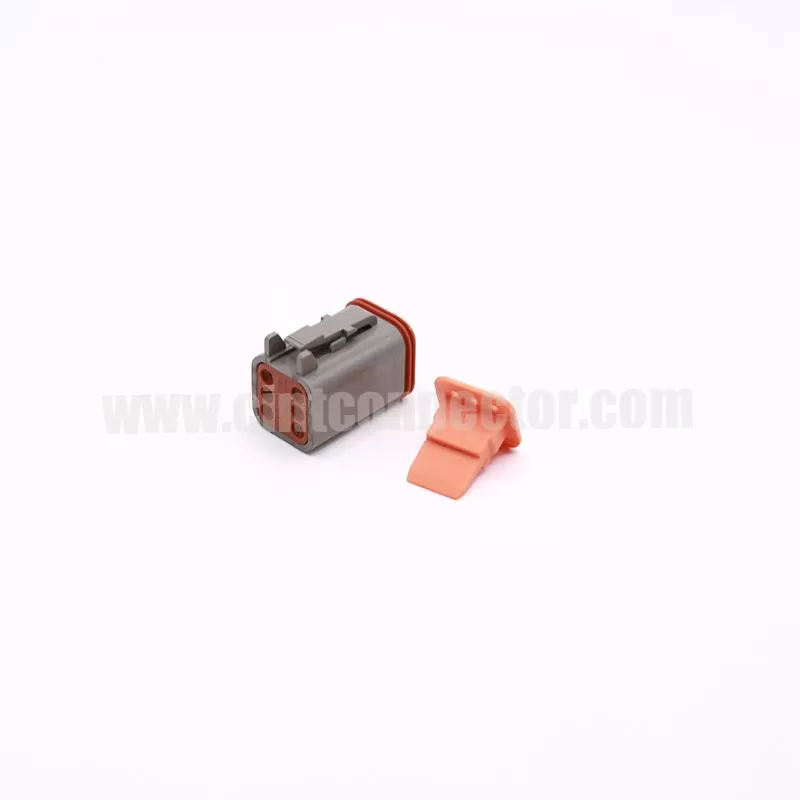 DT06-6S 6 pin female automotive rectangular gray housing plug Deutsch Connectors